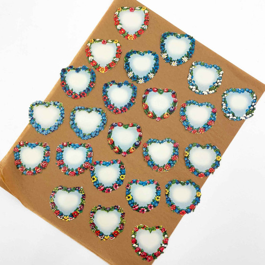 Floral Hearts Loose Valentine Paper Scrap Pack